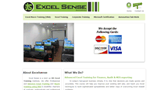 Desktop Screenshot of excelsense.com